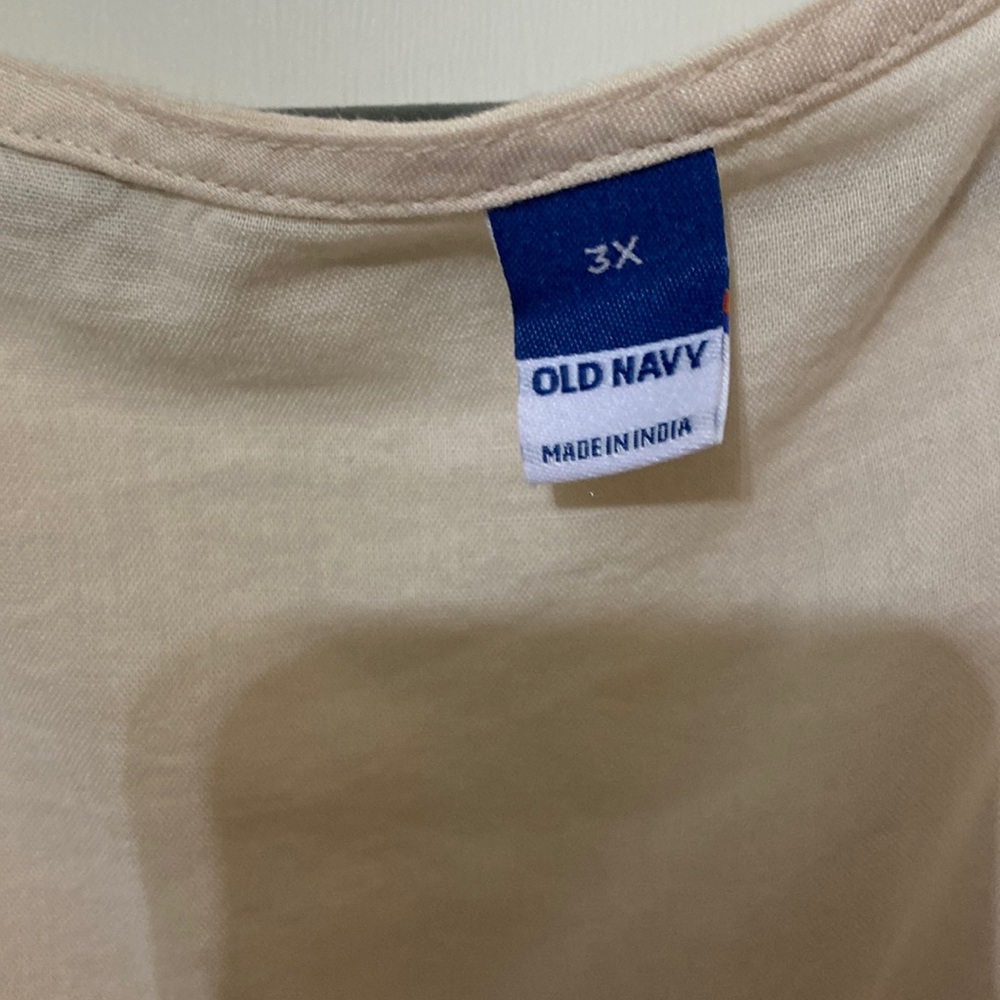Cream cotton top